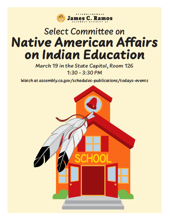 Hearing with the Select Committee on Native American Affairs on Indian Education