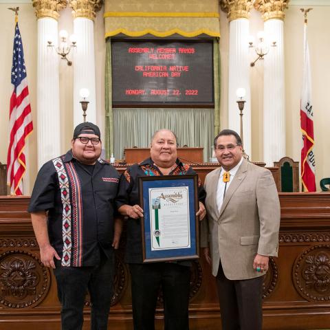 Asm. Ramos Presents ACR 137, Recognizing California Native American Day