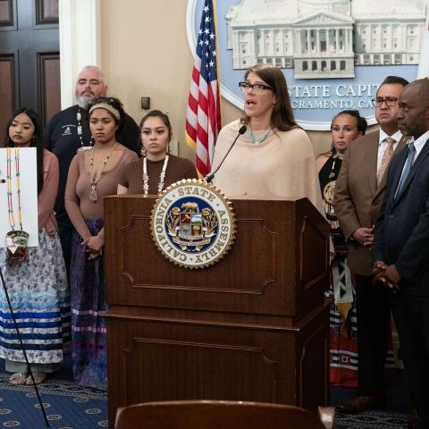 Assemblymember Ramos Hosts Press Conference for Native American High School Students Rights to Wear their Tribal Regalia at Graduation Ceremonies