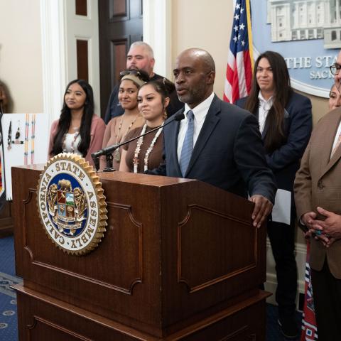 Assemblymember Ramos Hosts Press Conference for Native American High School Students Rights to Wear their Tribal Regalia at Graduation Ceremonies