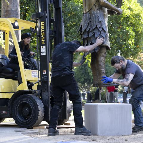 Installation of Monument