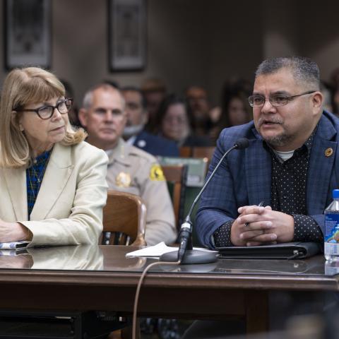 Goldberg and Yurok Tribal Chairman Joe James