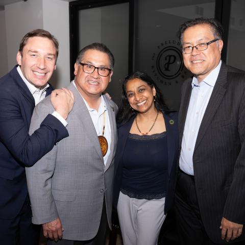 Assemblymembers (L-R): Patrick Ahrens, James C. Ramos, Darshana Patel, and Mike Fong