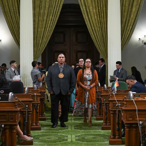 Native American Caucus Honorees & Floor Ceremony