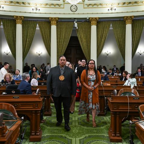 Native American Caucus Honorees & Floor Ceremony