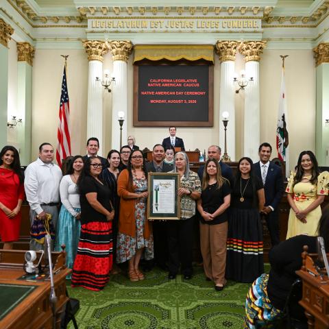 Native American Caucus Honorees & Floor Ceremony