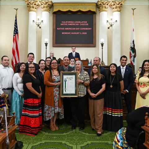 Native American Caucus Honorees & Floor Ceremony