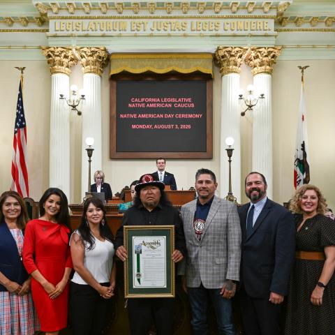 Native American Caucus Honorees & Floor Ceremony