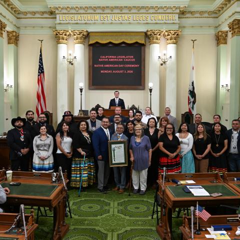 Native American Caucus Honorees & Floor Ceremony