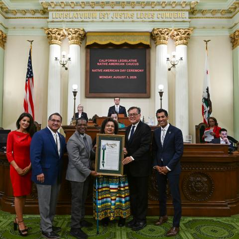Native American Caucus Honorees & Floor Ceremony