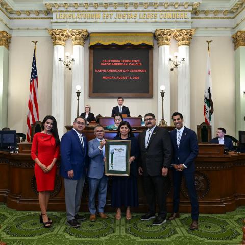 Native American Caucus Honorees & Floor Ceremony