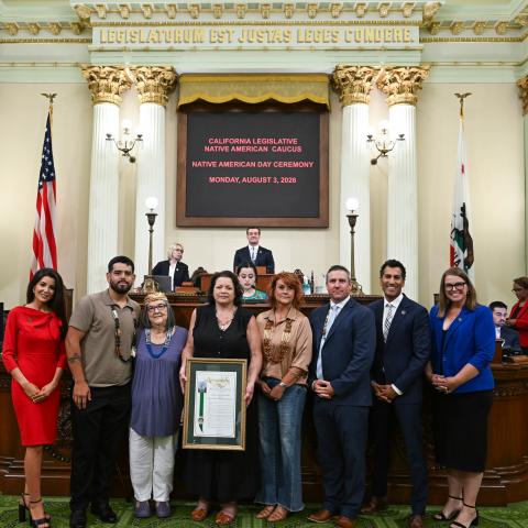 Native American Caucus Honorees & Floor Ceremony