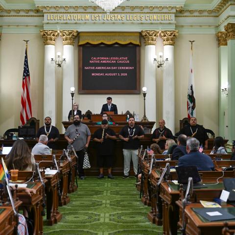 Native American Caucus Honorees & Floor Ceremony