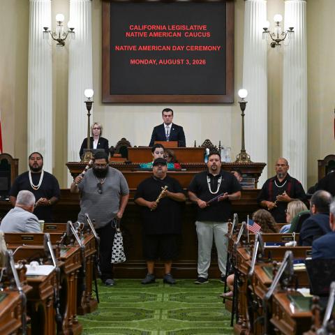 Native American Caucus Honorees & Floor Ceremony
