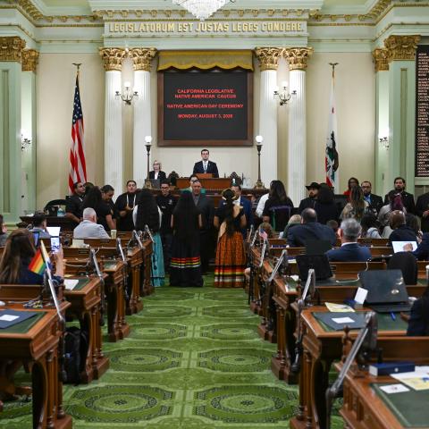 Native American Caucus Honorees & Floor Ceremony