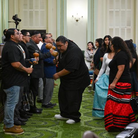Native American Caucus Honorees & Floor Ceremony
