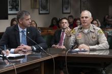 Sheriff Honsal and San Bernardino County Sheriff Shannon Dicus