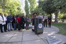 Speaking: Big Pine Paiute Tribal Chairperson, Cheyenne Stone
