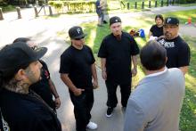 Assemblymember Ramos with the Intertribal Bird Singers