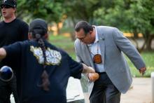 Assemblymember Ramos performs with the Intertribal Bird Singers