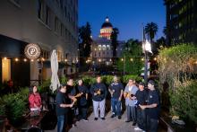 ASM. Ramos performs with the Intertribal Bird singers at the end of the evening.
