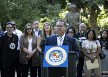 ramos speaking at podium