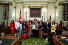 Native American Caucus Honorees & Floor Ceremony